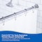 Kenney Mfg No Tools Decorative Shower Curtain Rod 42-72", Chrome KN60940V1 - alternate 6